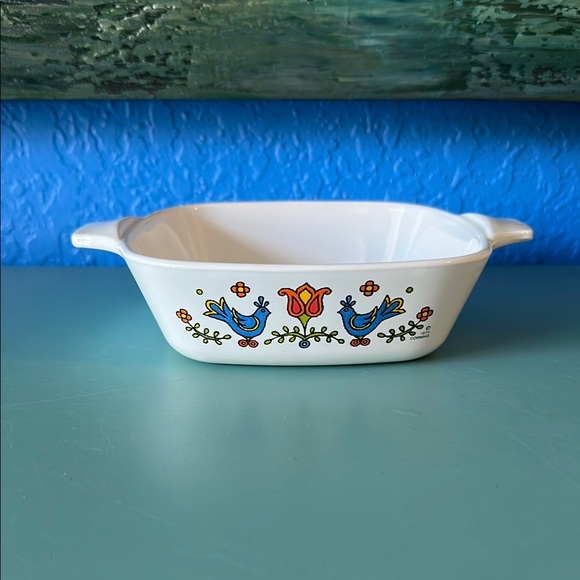Country Festival Corningware Individual Casserole Dish 1 3/4 cup - Picture 1 of 5